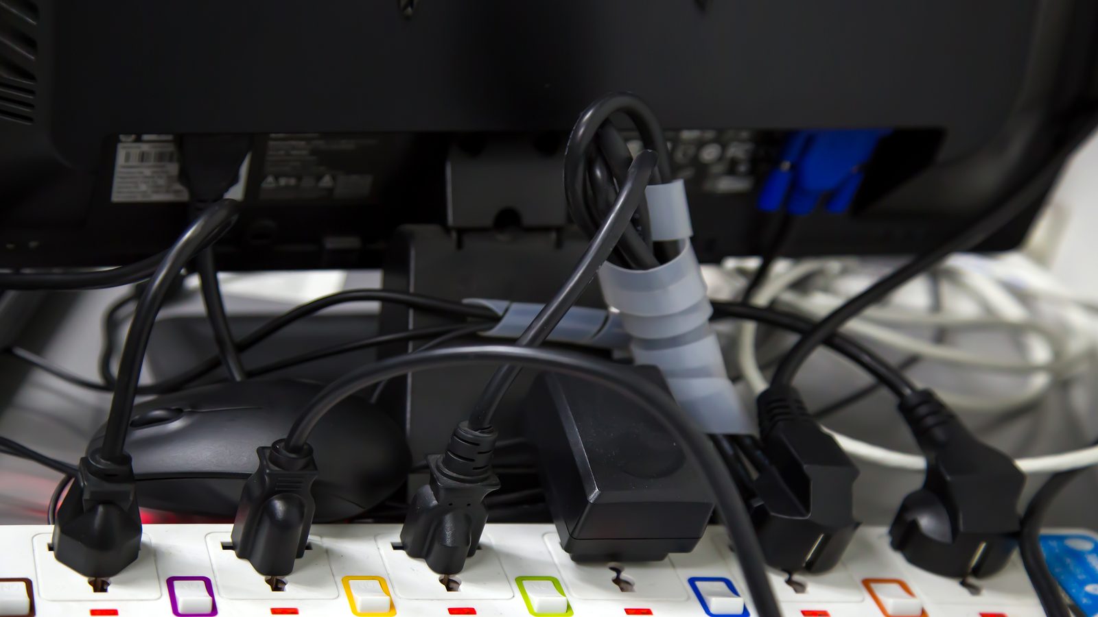FireWire audio interface with IEEE 1394 cable on a studio desk